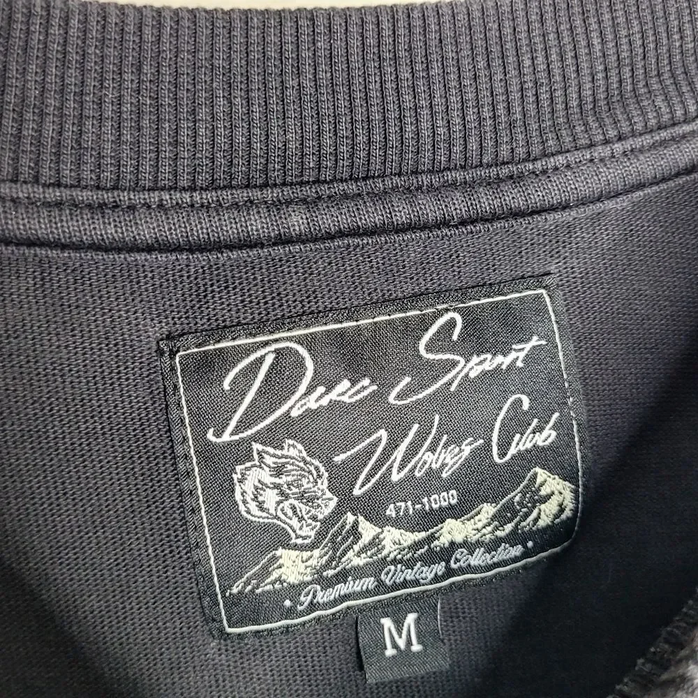Darc Sport Wolves Club Oversized Distressed T Shirt Size Medium‎